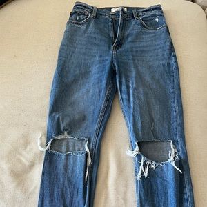 Abercrombie ankle straight ultra high rise jeans